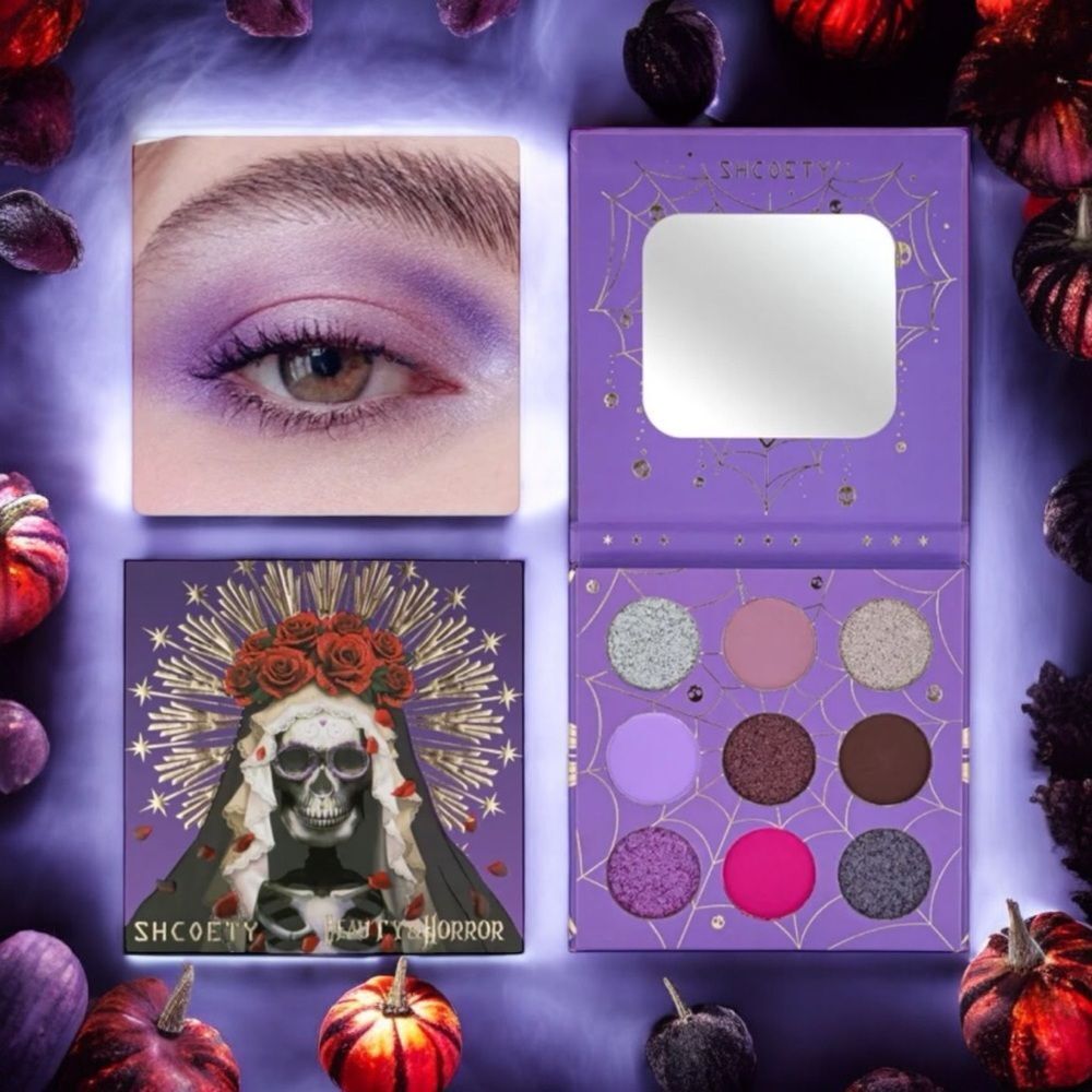 Purple Skull 9-Colors Eyeshadow Palette